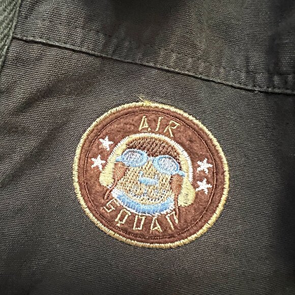 BOYZ by Nannette Kids Full Zip Pilot Jacket Faux Sherpa Collar Patch Sweater 24M - Picture 8 of 11